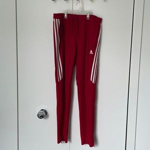 Red adidas pants